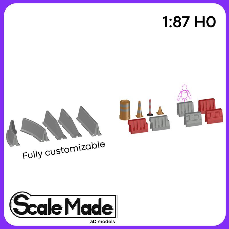 Road barriers - 1:87 H0 scale