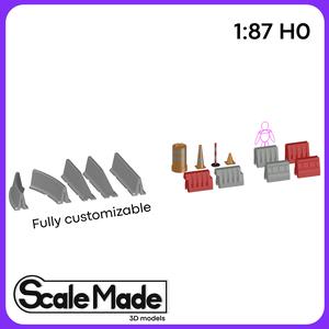 Road barriers - 1:87 H0 scale