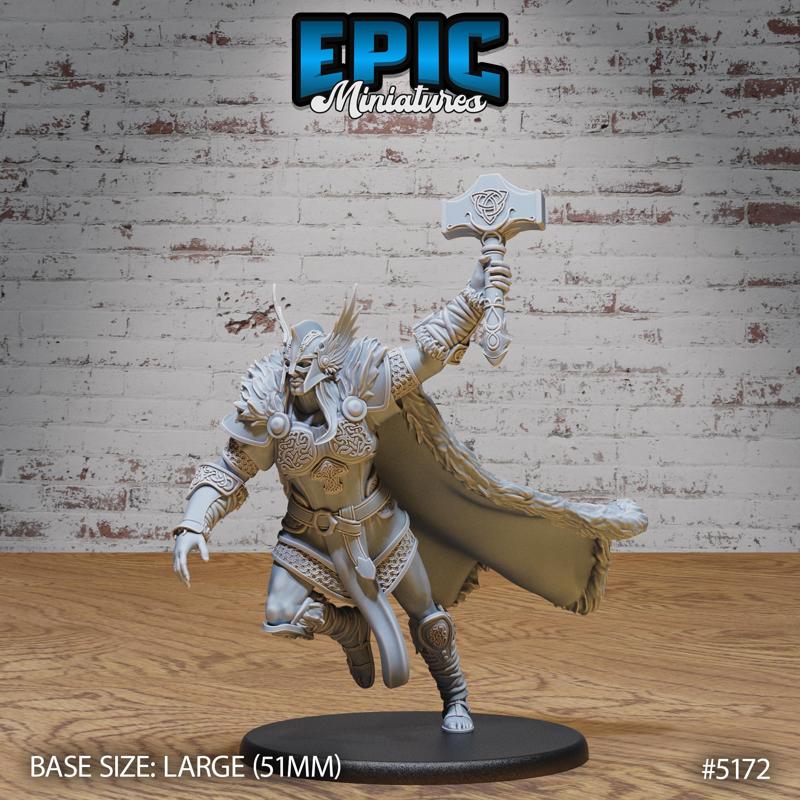 Thor Avatar Rush ‧ DnD Miniature ‧ Tabletop Miniatures ‧ Gaming Monster ‧ 3D Model ‧ RPG ‧ DnDminis ‧ STL FILE