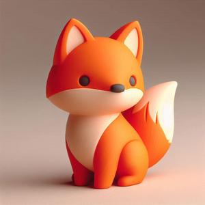 Cute Wolf Kid 3D Print – Decorative Animal Showpiece