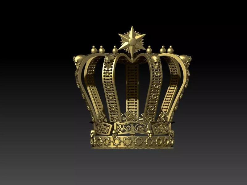 Royal king crown  Old 3d model for 3d printing