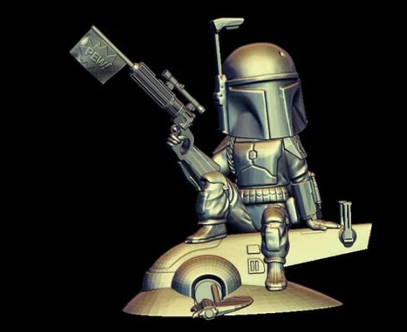 Boba-Fett sitter