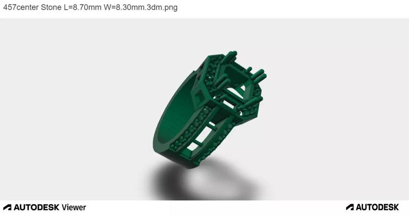 Men Ring With Asscher Cut Center Stone