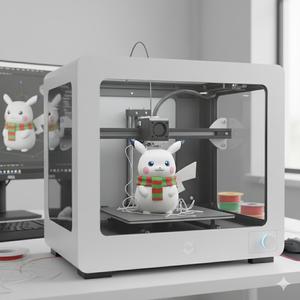 Winter Snowman Pikachu with Scarf