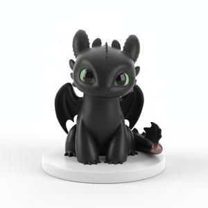 Adorable Fantasy Dragon Hatchling Figurine - Cute Baby Beast Desktop Decor 3D Print Model
