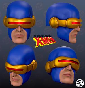 Cyclops custom head (classic) marvel legends