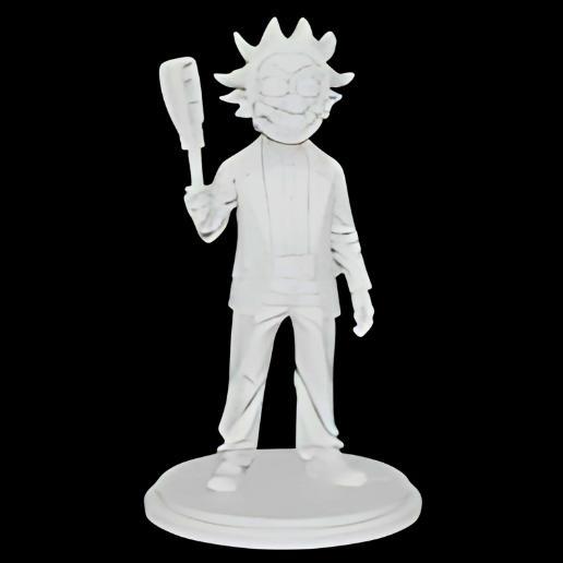 Rick Sanchez Holding Spatula