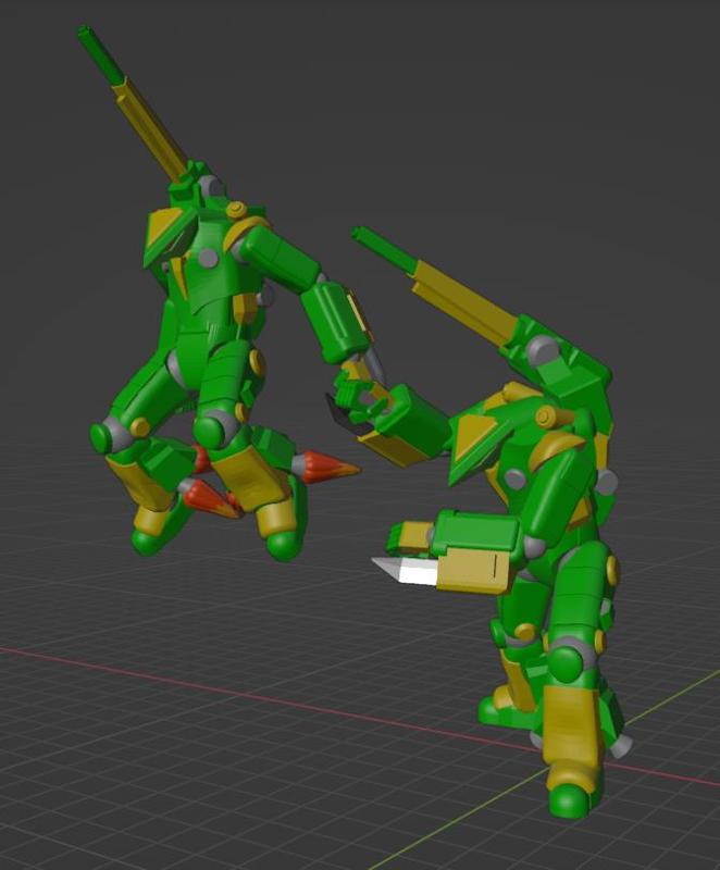 Afreet Battle Armour (9 poses x 4 variants)