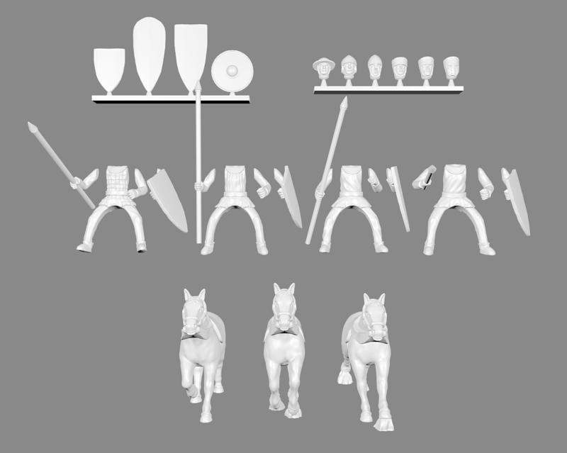 Mounted Sergeant Miniatures Customizable