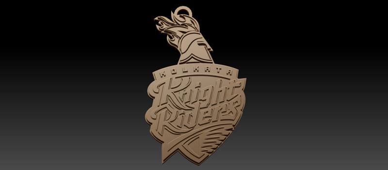 IPL Kolkata Knight Riders keychan badge color printable