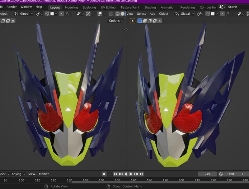 Kamen Rider Zero One Shining assault hopper fully wearable cosplay mask 3D printable STL file