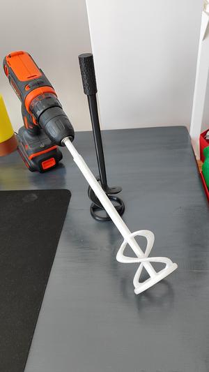 Paint Mixer Bit – 250mm Drill Attachment | Two Versions (Thick & Thin Grip)