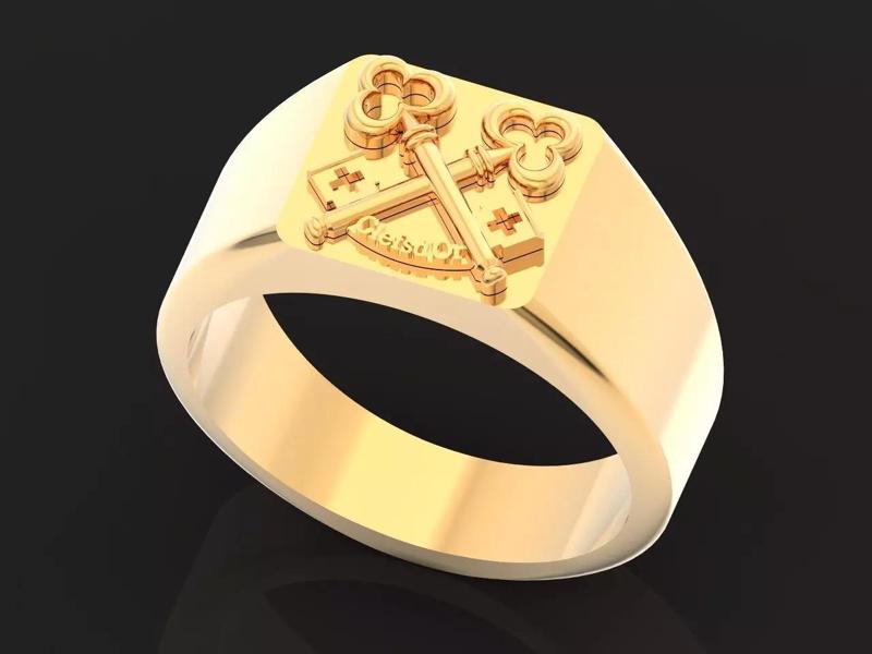 man ring clefsdor seal key holder 1144