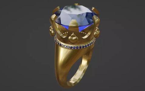 heart crown ring