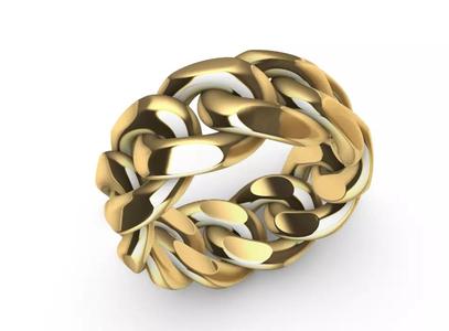 heavy 10mm miami cuban chain ring band US 7hlf