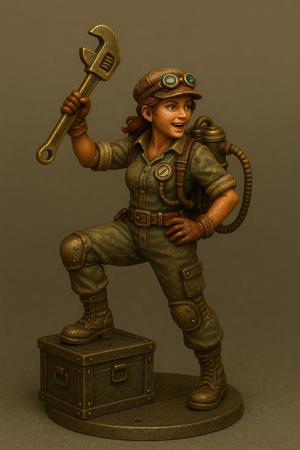 La Inventora Lúmina Miniature steampunk printable