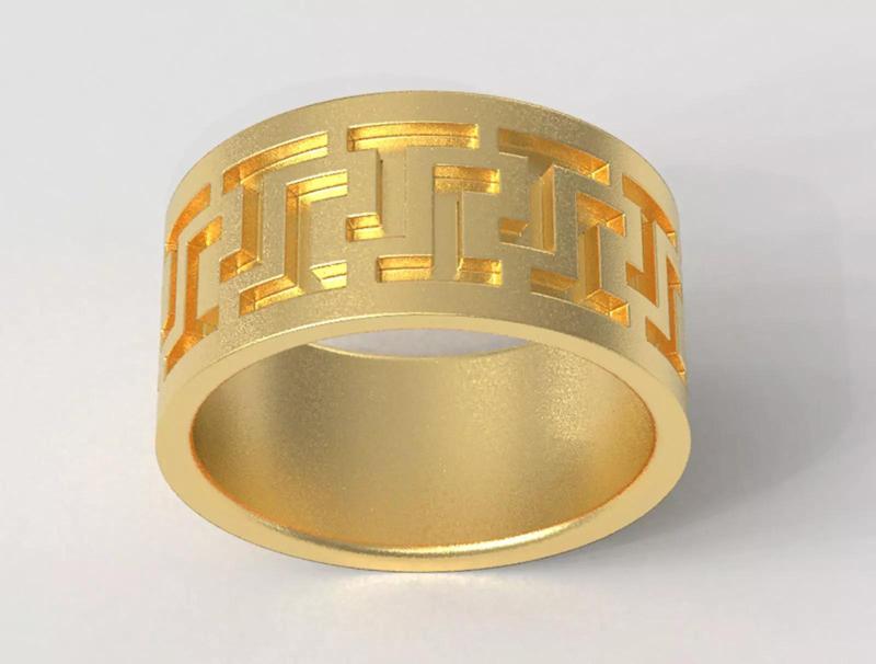 Greek Pattern Ring