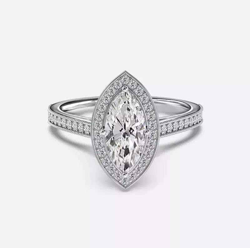 Halo Engagement Ring 02