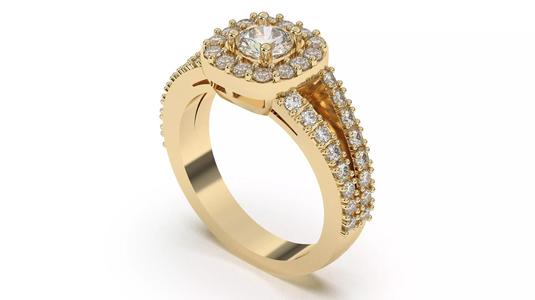 Halo Engagement Ring