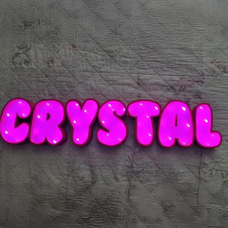 Brilliant Name: Crystal LED Sign
