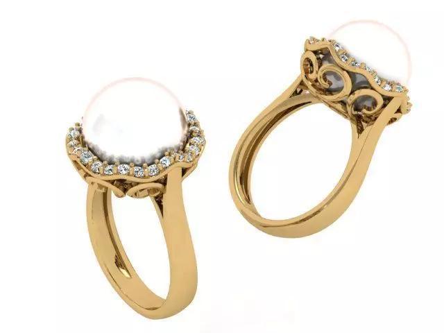 A Collection of Simple Stone Studded Women Rings