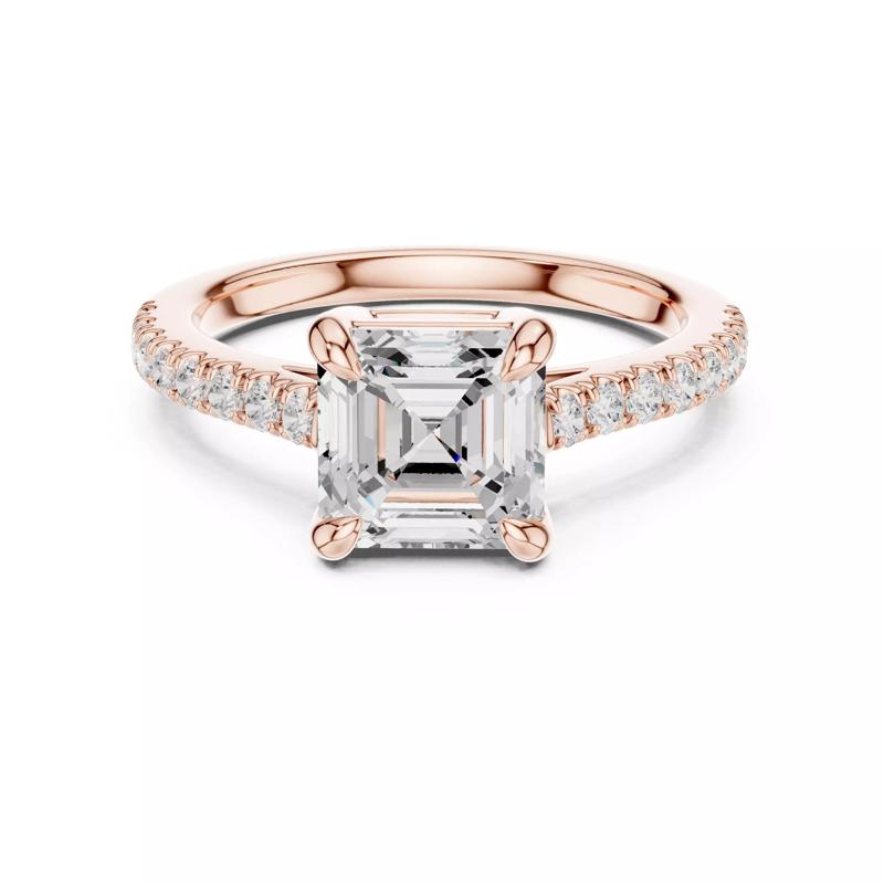 7mm Cushion Diamond Engagement Wedding Ring 3DM STL Video