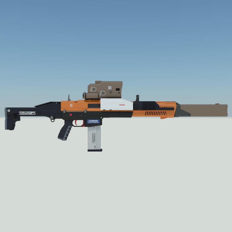 Death Stranding WellMax Assault rifle WM. 556 (level 3). Video game, props, cosplay