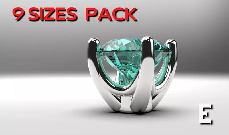 a package of engagement solitaire ring hea or stud earrings