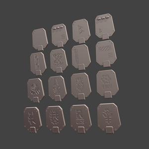 Space Dwarf Tanks Custom Doors [Votann: Land Fortress & Sagitaur]