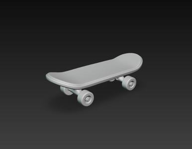 Skateboard – Modelo 3D de Patineta Clásica para Impresión 3D