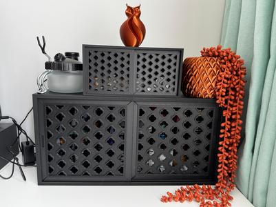 Cathedral Cabinet – Storage Cabinet with Two Sliding Doors