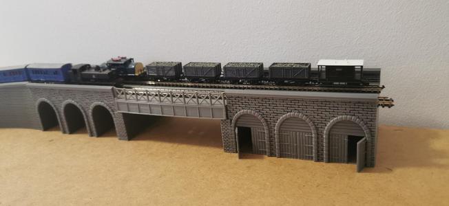 Double Viaduct N Gauge Radius1&2 and Straights
