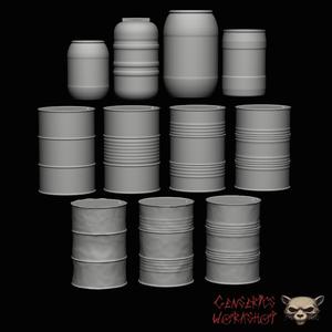 Barrels and Oil Drums