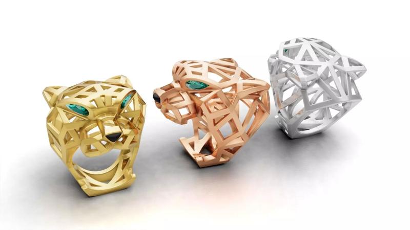 Cartier Panther Ring Skeleton Style