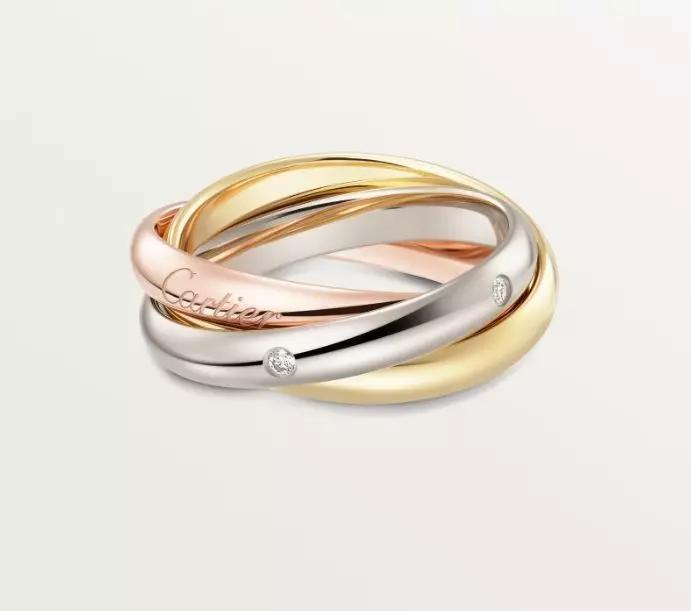 Cartie TRINITY RING CLASSIC MODEL 5 DIAMONDS