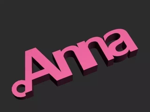 ANNA keychain printable