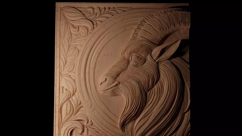 Goat CNC 3d Print High Relief Sand Casting