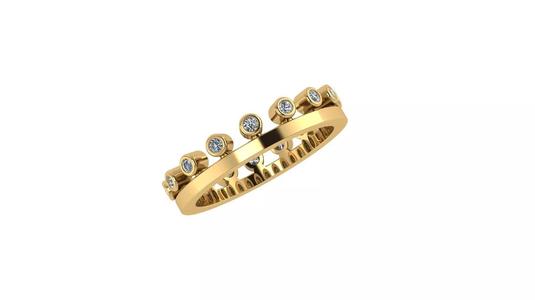 DE BEERS DEWDROP RING 16 5mm