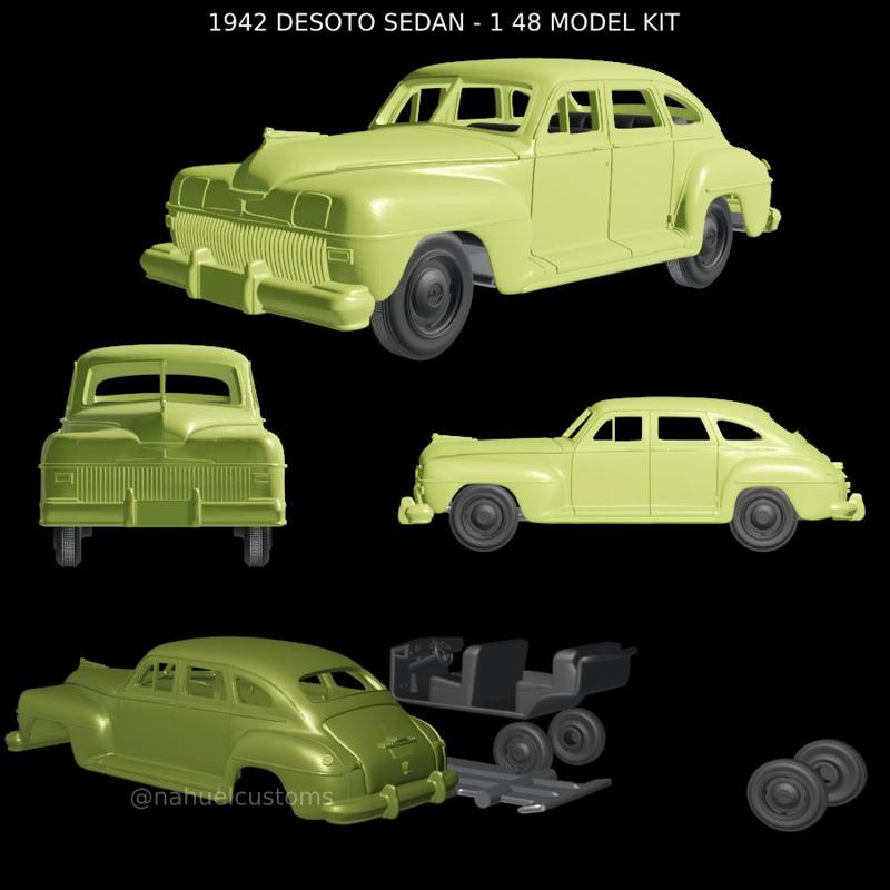 1942 DESOTO SEDAN - 1 48 MODEL KIT