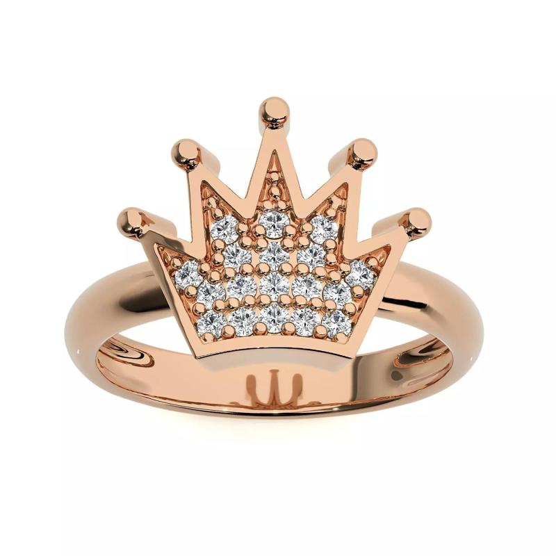 Crown Ring renders 3dm stl details