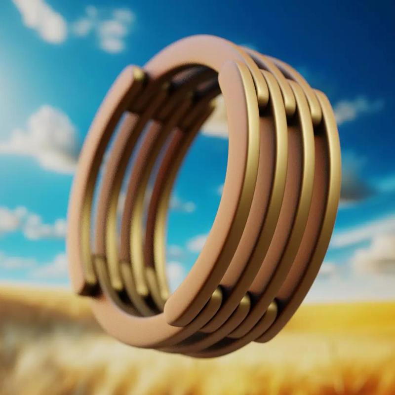 Multi-Band Ring - High-Detail Print-Ready Jewelry Model 35