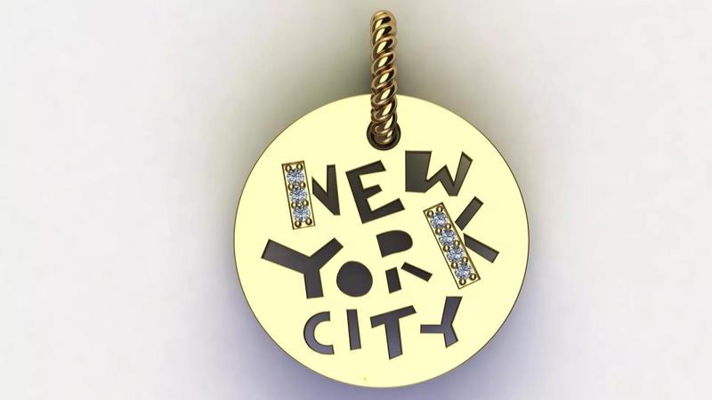 Elements NYC New York Pendant Necklace