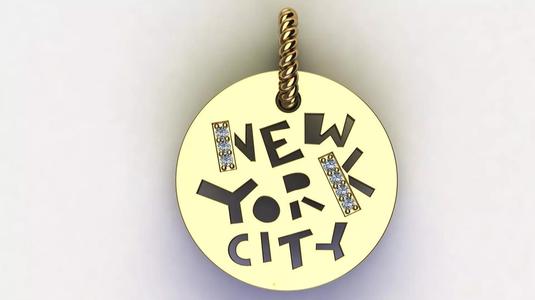 Elements NYC New York Pendant Necklace