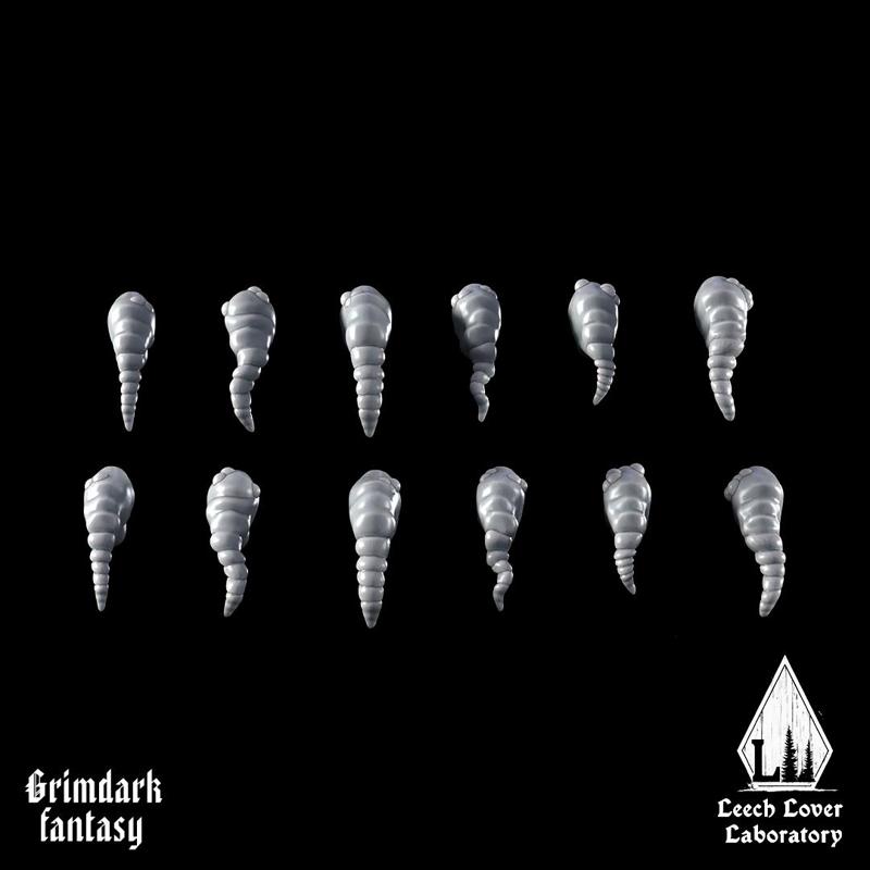 leech heads for miniature-agnostic grimdark wargames