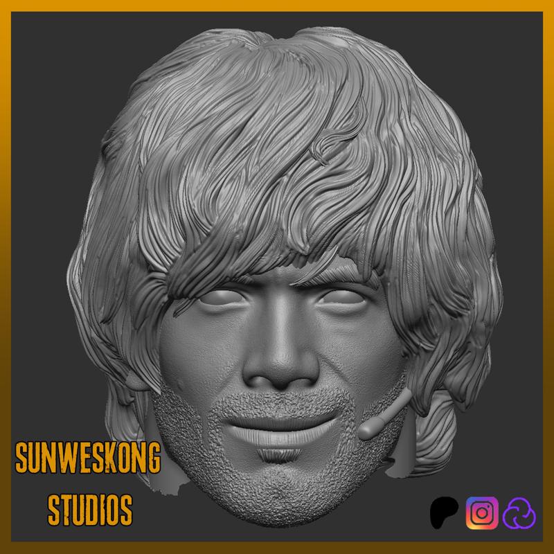 RE3 Remake Carlos Oliveira Smirk Headsculpt