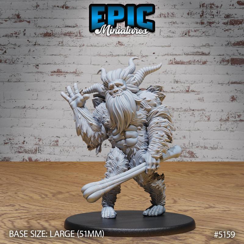 Old Yeti Greeting ‧ DnD Miniature ‧ Tabletop Miniatures ‧ Gaming Monster ‧ 3D Model ‧ RPG ‧ DnDminis ‧ STL FILE
