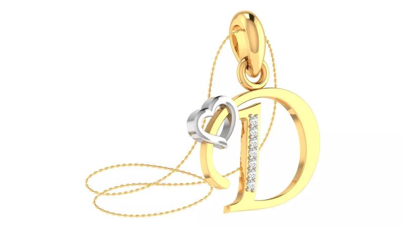 D letter pendent