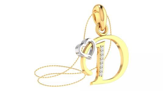D letter pendent