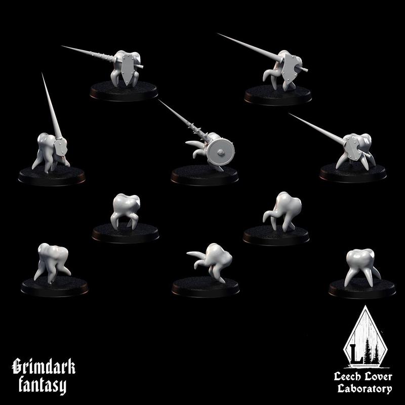 The Tooth Herd for miniature-agnostic grimdark wargames