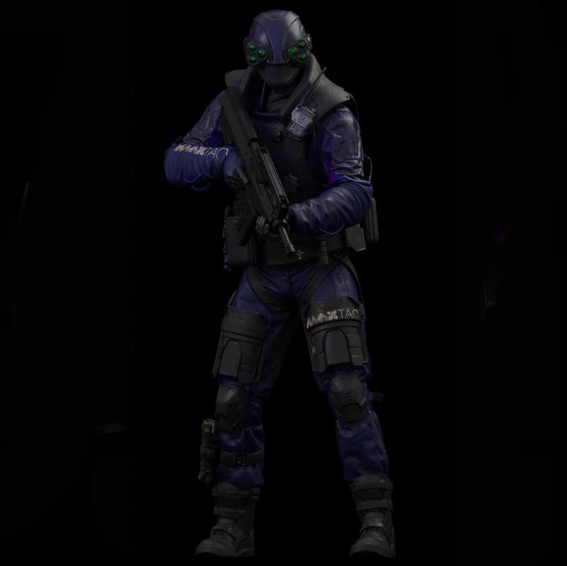 Cyberpunk MaxTac miniature 3